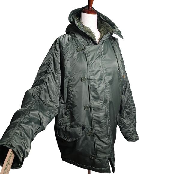 Knox Armory N3B Military Army Green Flight Extreme Weather Parka Coat Lg #36569 - Picture 1 of 9